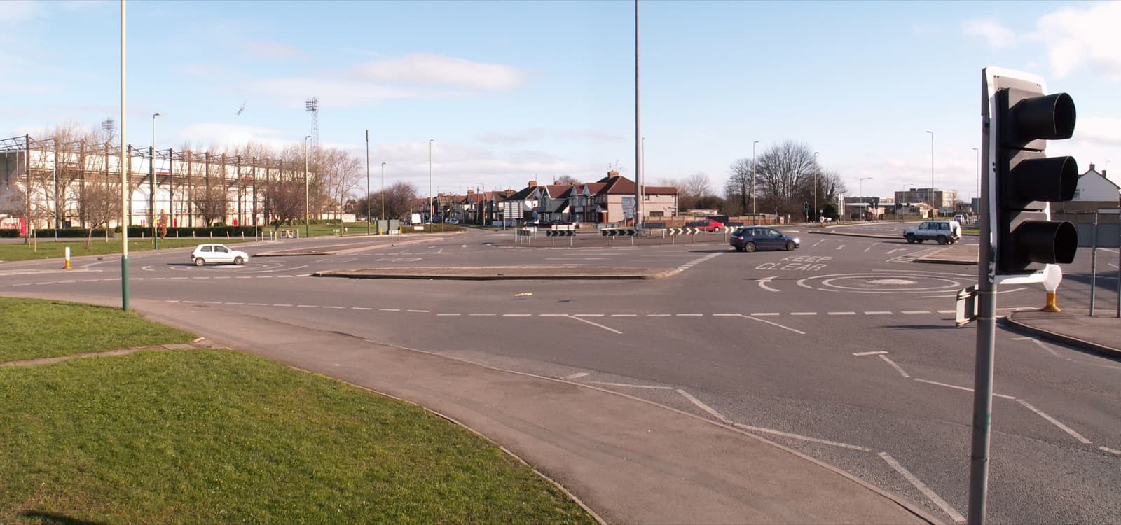 Swindon's Magic Roundabout — the famous ring of five mini-roundabouts