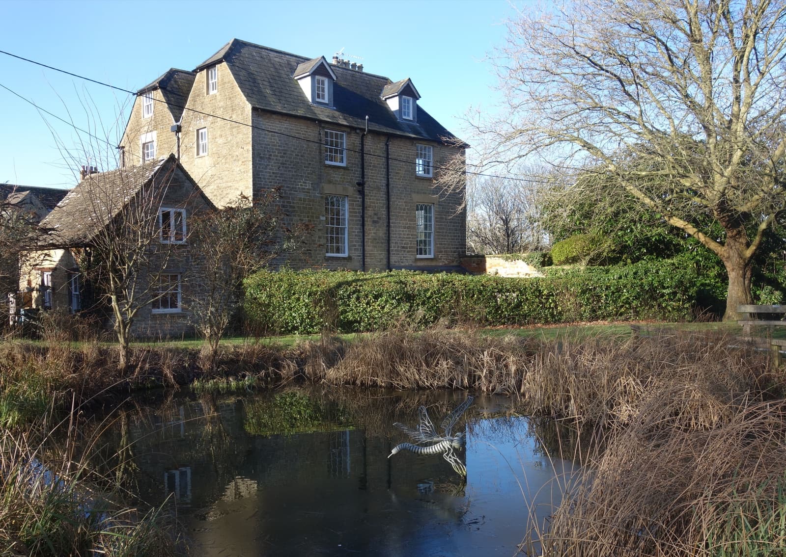 The village pond at Wroughton, on the southern edge of Swindon